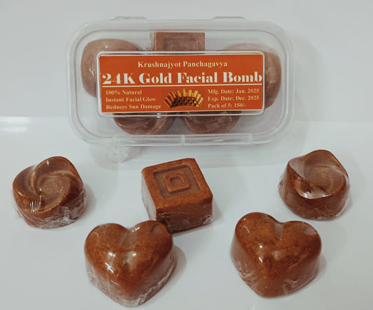 24K Gold Facial Bomb Pack of 5